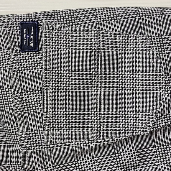 Ben Sherman Black and White Houndstooth Pants, Men's Sz 33 X 32 - Picture 5 of 6